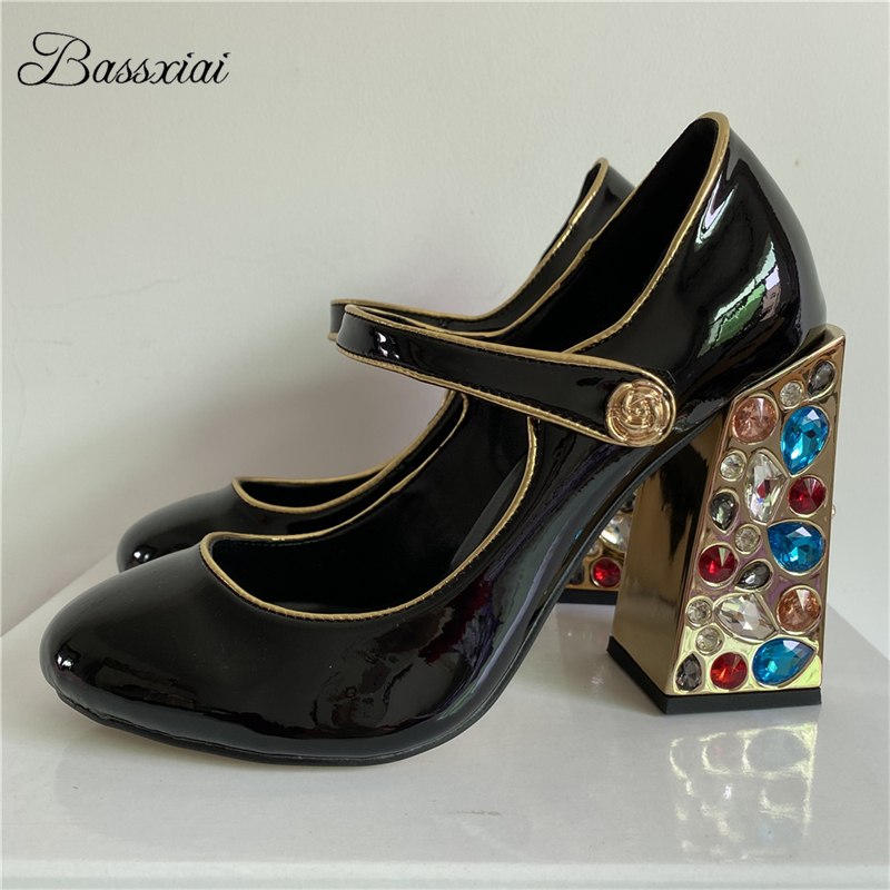 Luxury Lifestyle - Colorful Diamond Square High Heel Women