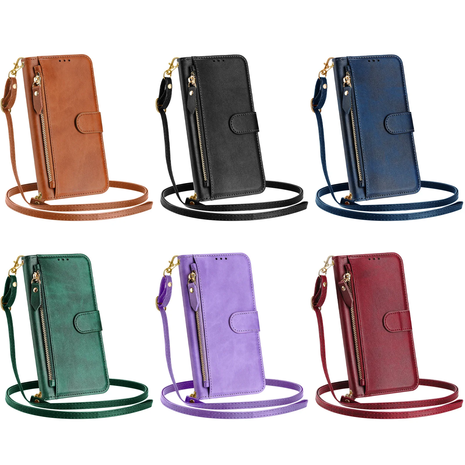 Crossbody Zipper Cards Solt Le - Leather Card Wallet review and price