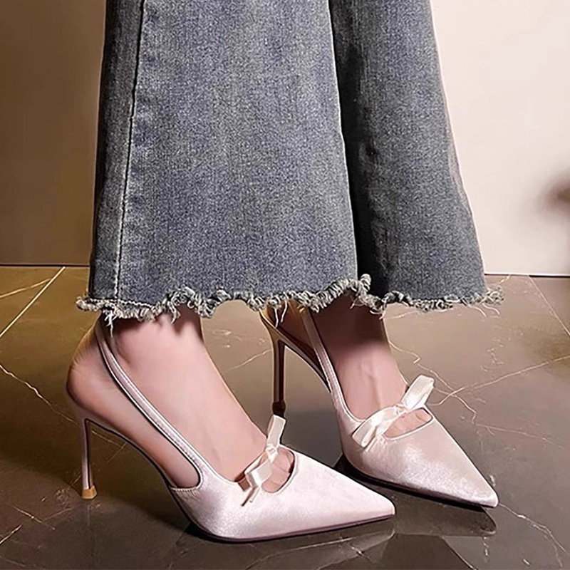 Bow Women High Heels Sandals P - Luxury Lifestyle review and price