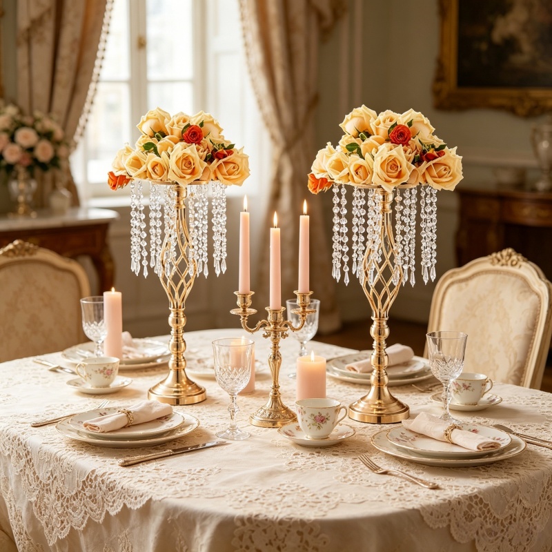 Elegant Tall Gold Crystal Flow - Luxury Lifestyle Items review and price