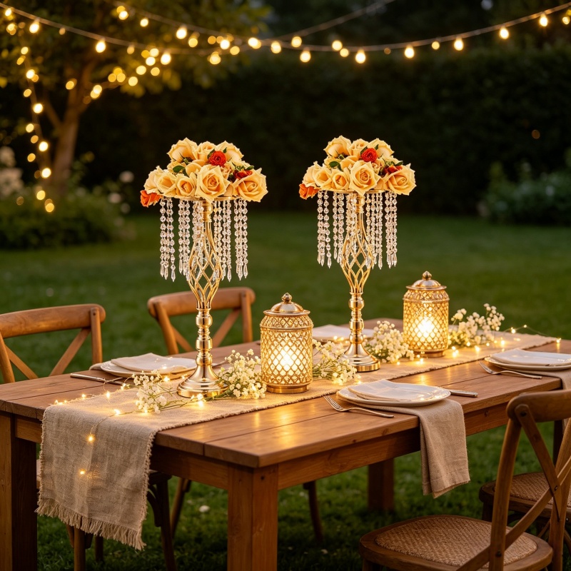 Elegant Tall Gold Crystal Flow - Luxury Lifestyle Items review and price