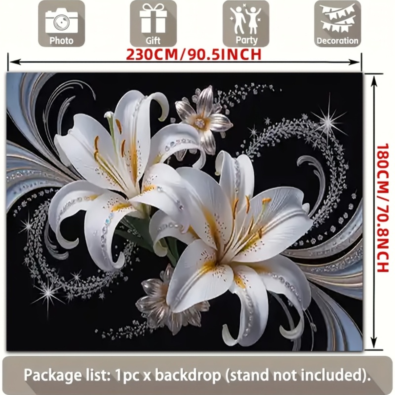 Luxurious White Lilies Floral  - Luxury Lifestyle Items review and price