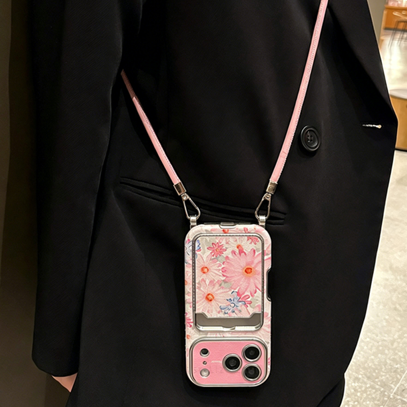 Pink Floral Faux Leather Textu - Leather Card Wallet review and price