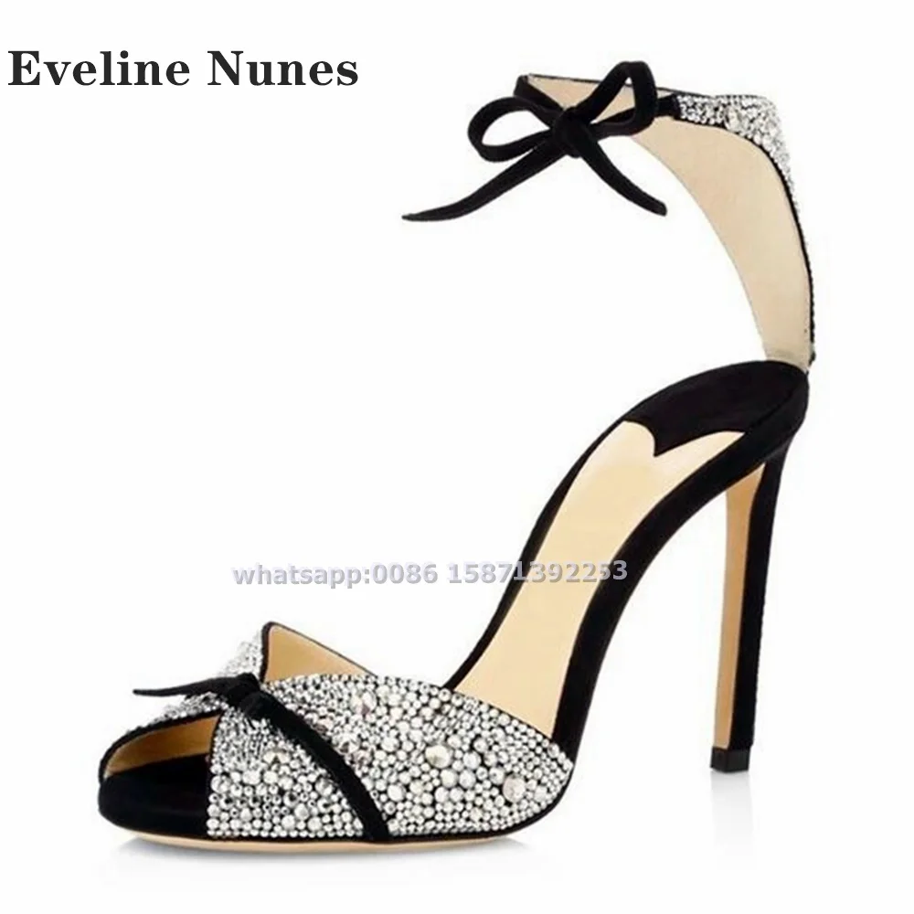 Bow Rhinestone Ankle Strap San - Luxury Lifestyle review and price