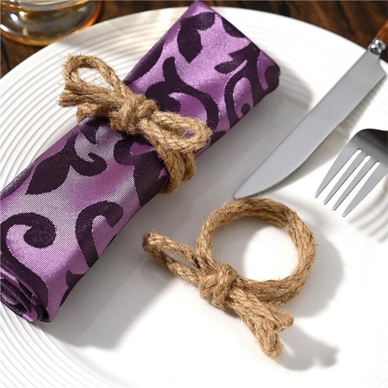 ABKP-12Pcs Linen Braided Bows  - Linen Napkin Set review and price