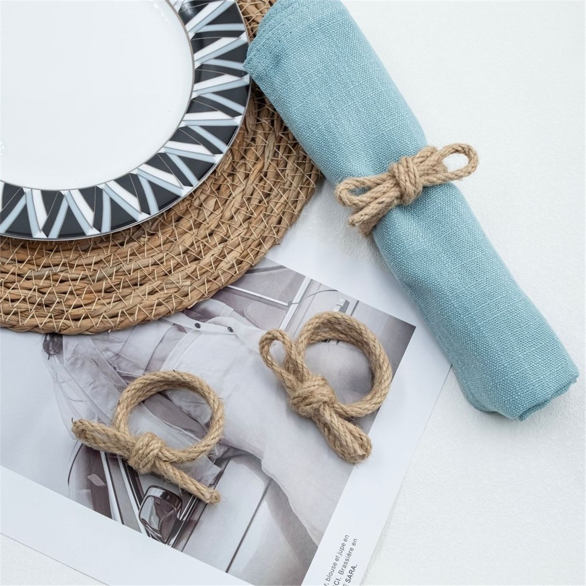 12pcs Linen Braided Bows Napki - Linen Napkin Set review and price