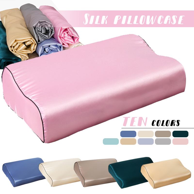 Imitation Silk Satin Latex Pil - Silk Pillowcase Set review and price