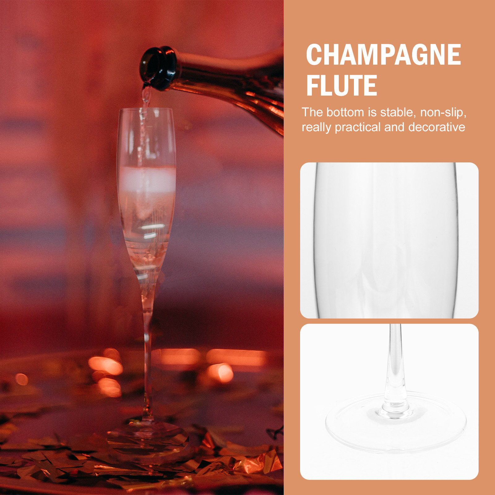 2Pcs Transparent Glass Goblets - Crystal Wine Glass review and price